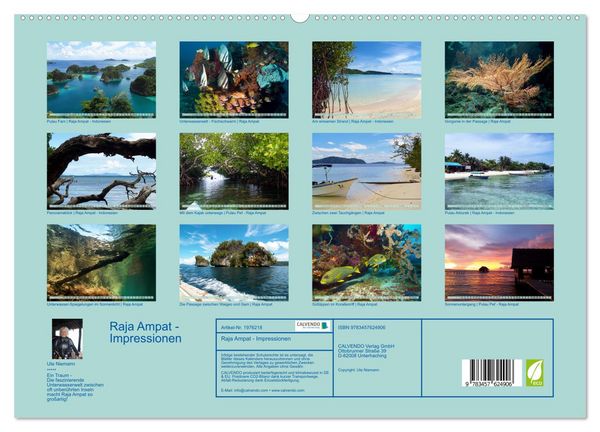Produktbild: Raja Ampat - Impressionen (Wandkalender 2026 DIN A2 quer), CALVENDO Monatskalender