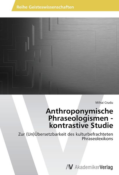 Produktbild: Anthroponymische Phraseologismen - kontrastive Studie