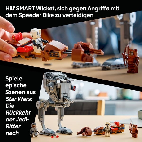 Produktbild: LEGO Star Wars 75424 SMART Play: AT-ST Angriff auf Endor, Spielzeug ab 8