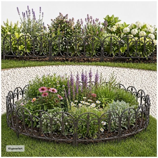 Produktbild: HTI-Living HTI-Living Zierzaun Schn&ouml;rkel 4-teilig Nessa HTI-Living Zierzaun Schn&ouml;rkel 4-teilig Nessa