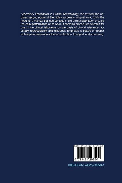 Produktbild: Laboratory Procedures in Clinical Microbiology