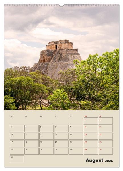 Produktbild: Mexiko Yucat&aacute;n Terminplaner (hochwertiger Premium Wandkalender 2026 DIN A2 hoch), Kunstdruck in Hochglanz