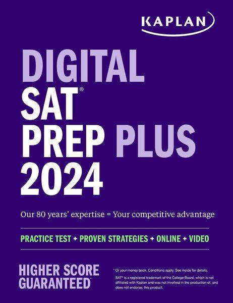 Produktbild: Kaplan Test Prep: Digital SAT Prep Plus 2024: Includes 1 Rea