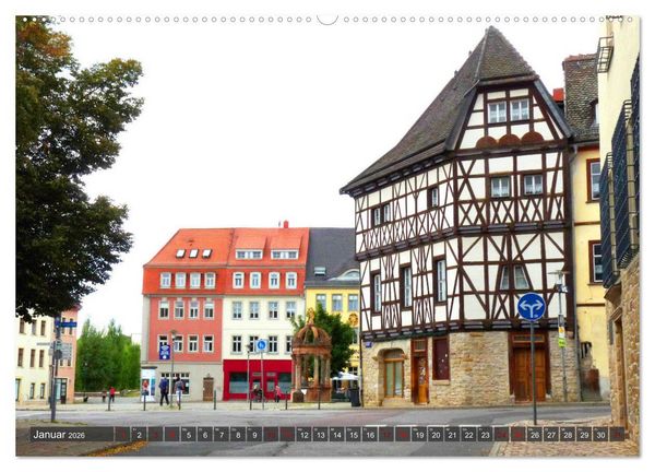 Produktbild: Merseburg - Im historischen Zentrum (hochwertiger Premium Wandkalender 2026 DIN A2 quer), Kunstdruck in Hochglanz