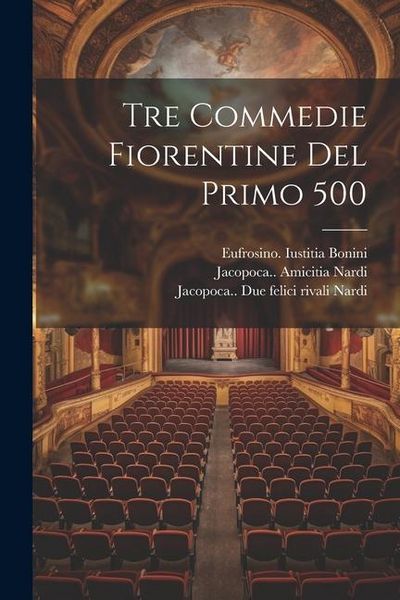 Produktbild: Tre commedie fiorentine del primo 500