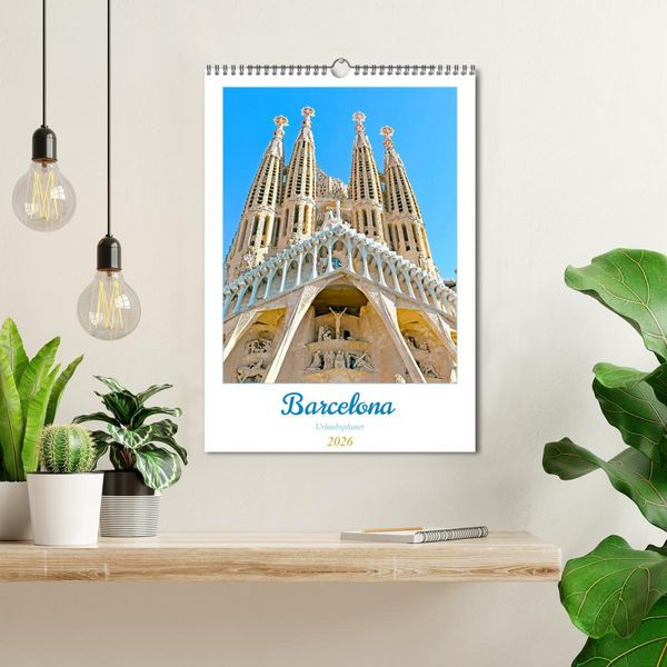 Produktbild: Barcelona - Urlaubsplaner (Wandkalender 2026 DIN A3 hoch), CALVENDO Monatskalender