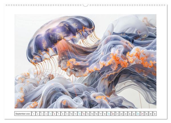 Produktbild: Mamorkunst (Wandkalender 2026 DIN A2 quer), CALVENDO Monatskalender