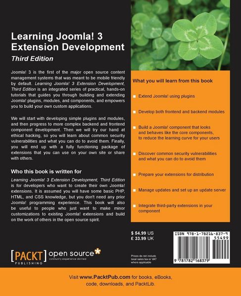 Produktbild: Learning Joomla! 3 Extension Development, Third Edition