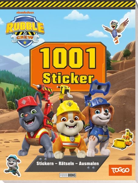 Produktbild: Rubble & Crew: 1001 Sticker: Stickern &ndash; R&auml;tseln &ndash; Ausmalen