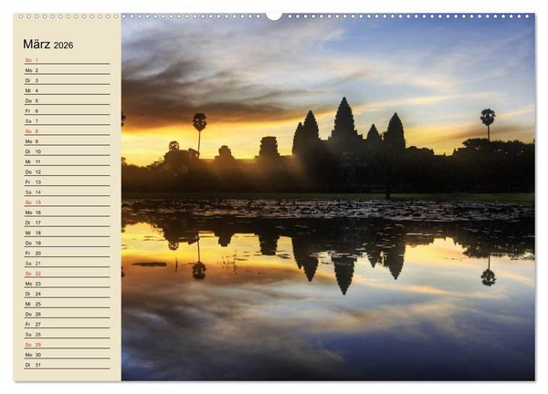 Produktbild: Kambodscha. Angkor Wat (Wandkalender 2026 DIN A2 quer), CALVENDO Monatskalender