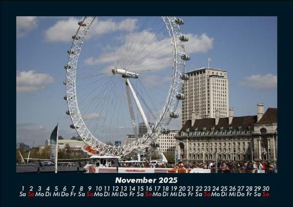 Produktbild: Londons sch&ouml;nste Seiten 2025 Fotokalender DIN A5