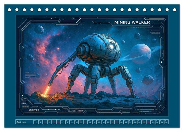 Produktbild: Intelligente Alientechnik (Tischkalender 2026 DIN A5 quer), CALVENDO Monatskalender
