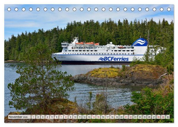 Produktbild: Faszination Vancouver Island (Tischkalender 2026 DIN A5 quer), CALVENDO Monatskalender