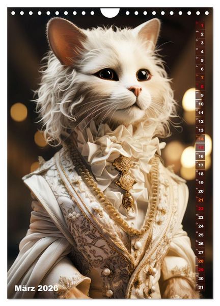 Produktbild: Stylische Katzen (Wandkalender 2026 DIN A4 hoch), CALVENDO Monatskalender