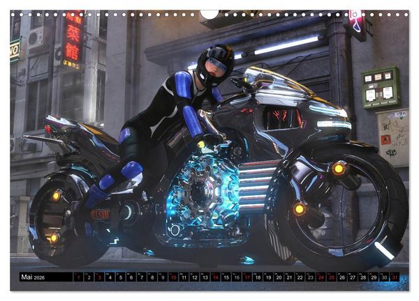Produktbild: Frauen und Traumbikes (Wandkalender 2026 DIN A3 quer), CALVENDO Monatskalender