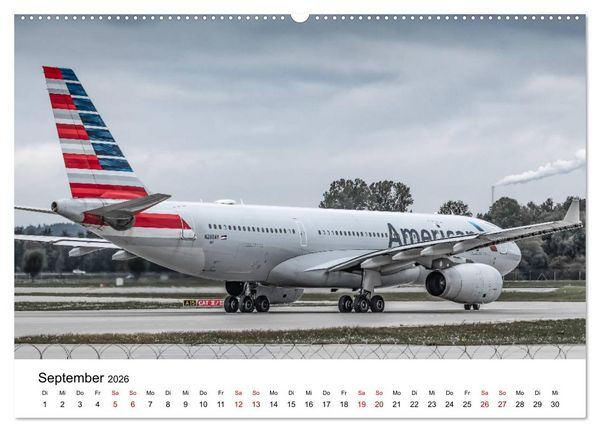 Produktbild: Planespotting am Flughafen M&uuml;nchen (hochwertiger Premium Wandkalender 2026 DIN A2 quer), Kunstdruck in Hochglanz