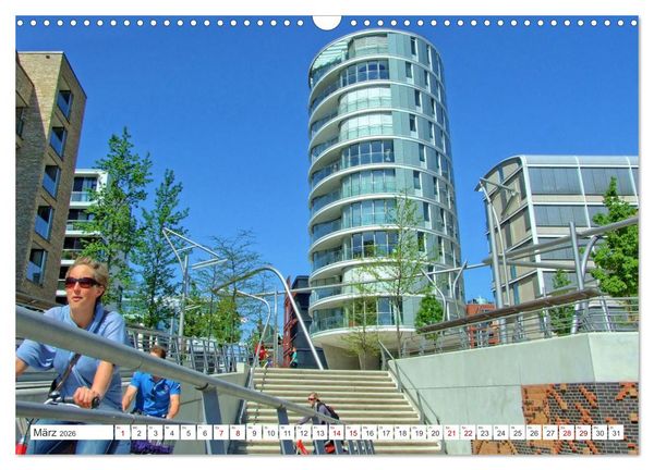 Produktbild: Hamburg an der Elbe &ndash; Impressionen eines Sommertages in der Hansestadt (Wandkalender 2026 DIN A3 quer), CALVENDO Monatskalender
