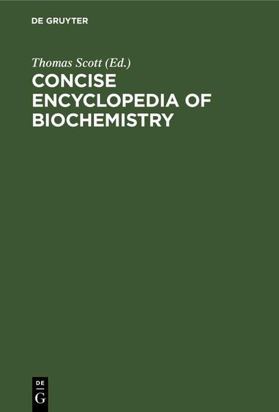 Produktbild: Concise encyclopedia of biochemistry