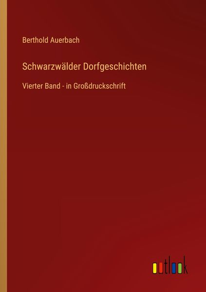 Schwarzwälder Dorfgeschichten, Taschenbuch von Berthold Auerbach, Outlook, 9783368291068