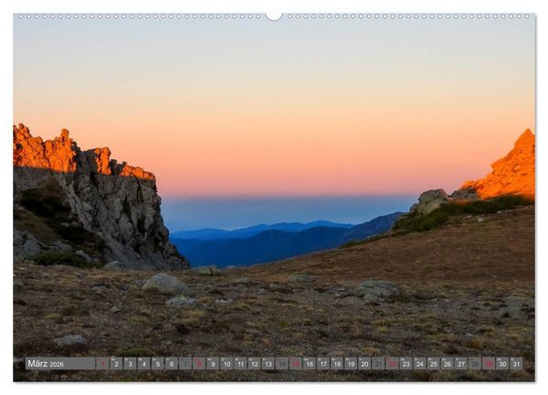 Produktbild: Korsika - Weitwanderweg GR 20 (Wandkalender 2026 DIN A2 quer), CALVENDO Monatskalender