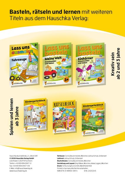 Produktbild: Lass uns ausmalen &ndash; Mein Ausmalbuch ab 2 - Tiere