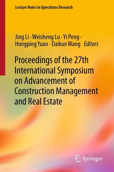 Produktbild: Proceedings of the 27th International Symposium on Advancement of Construction Management and Real Estate