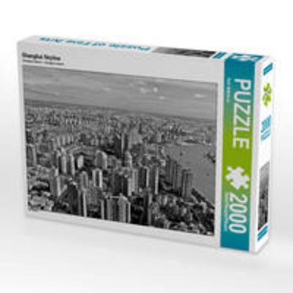 CALVENDO Puzzle Shanghai Skyline | 2000 Teile Lege-Größe 90 × 67 cm Foto-Puzzle für glückliche Stunden