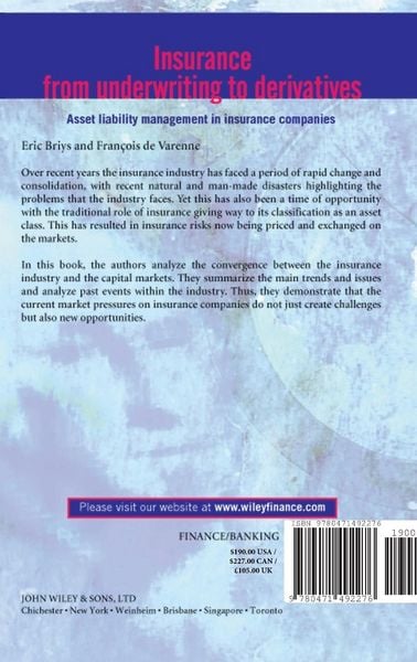 Produktbild: Insurance from Underwriting to Derivatives