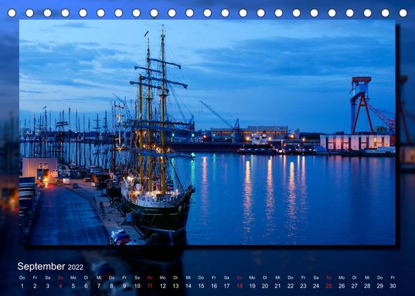 Produktbild: Abends am Meer (Tischkalender 2022 DIN A5 quer)