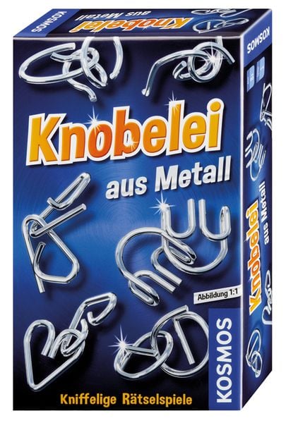 Knobelei aus Metall (Mitbringspiel)