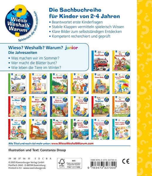 Produktbild: Die Jahreszeiten / Wieso? Weshalb? Warum? Junior Bd. 10