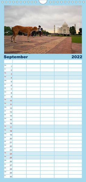 Produktbild: Familienplaner Hunde aus aller Welt (Wandkalender 2022 , 21 cm x 45 cm, hoch)