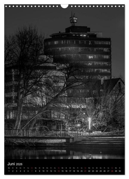 Produktbild: Heilbronn bei Nacht 2 (Wandkalender 2026 DIN A3 hoch), CALVENDO Monatskalender