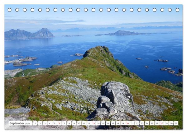 Produktbild: Norwegen - Unterwegs auf den Lofoten (Tischkalender 2026 DIN A5 quer), CALVENDO Monatskalender