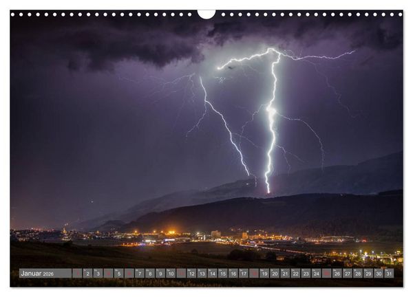 Produktbild: Blitz & Donner (Wandkalender 2026 DIN A3 quer), CALVENDO Monatskalender