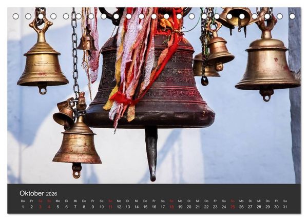 Produktbild: Nepal 2026 - Dem Himmel so nah (Tischkalender 2026 DIN A5 quer), CALVENDO Monatskalender