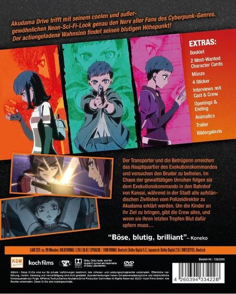 Produktbild: Akudama Drive - Staffel 1 - Vol. 3 (Ep. 9-12) im Sammelschuber