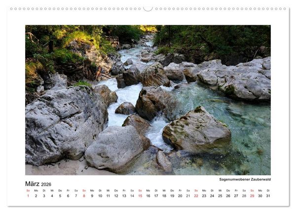 Produktbild: Willkommen im Bergsteigerdorf Ramsau (hochwertiger Premium Wandkalender 2026 DIN A2 quer), Kunstdruck in Hochglanz