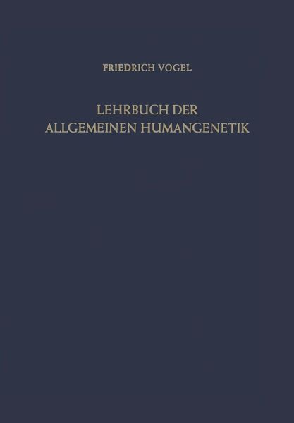 Produktbild: Lehrbuch der Allgemeinen Humangenetik