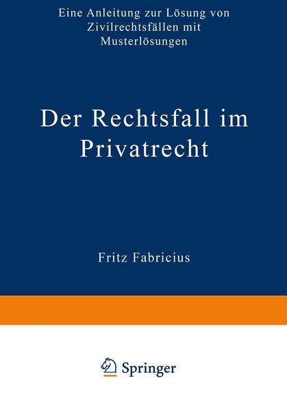 Produktbild: Der Rechtsfall im Privatrecht