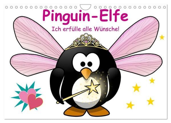 Produktbild: Pinguin-Elfe (Wandkalender 2026 DIN A4 quer), CALVENDO Monatskalender