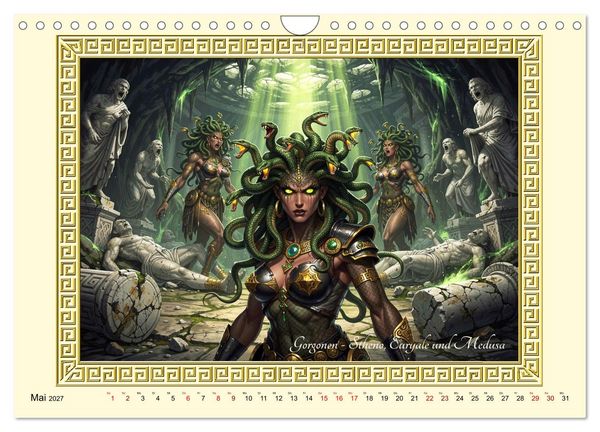 Produktbild: Ungeheuer der griechischen Mythologie (Wandkalender 2027 DIN A4 quer), CALVENDO Monatskalender