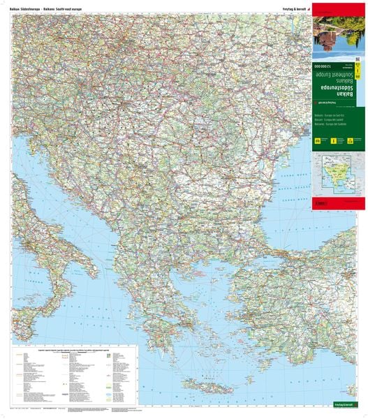 Balkan - Südosteuropa, Straßenkarte 1:2.000.000, freytag & berndt