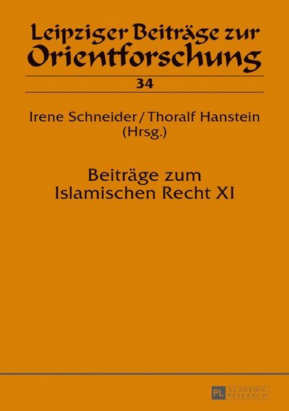 Produktbild: Beitr&auml;ge zum Islamischen Recht XI