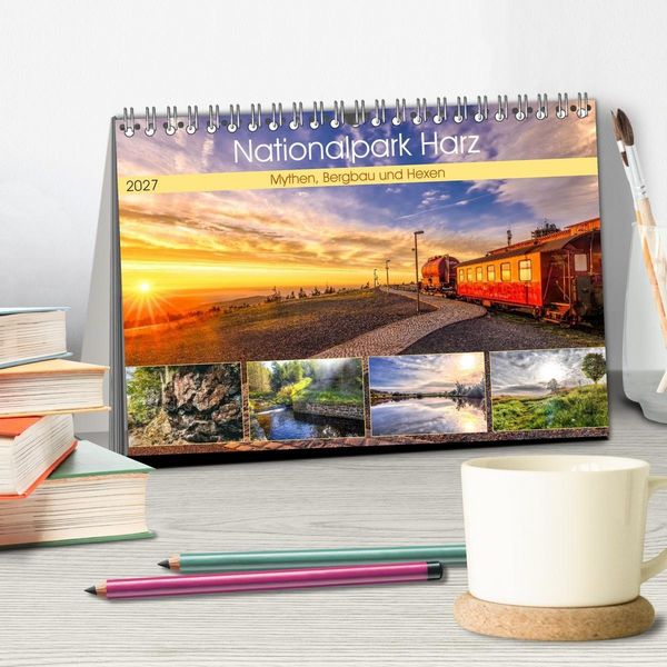Produktbild: Nationalpark Harz - Mythen, Bergbau und Hexen (Tischkalender 2027 DIN A5 quer), CALVENDO Monatskalender