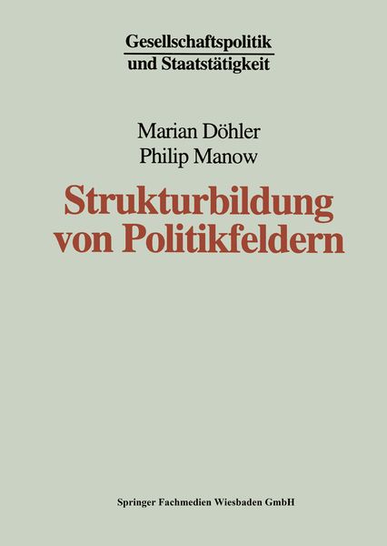 Produktbild: Strukturbildung von Politikfeldern