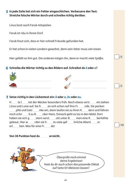 Produktbild: &Uuml;bungsheft mit Tests in Deutsch 4. Klasse