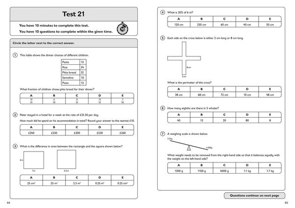 Produktbild: 11+ Maths Quick Practice Tests Age 9-10 (Year 5)