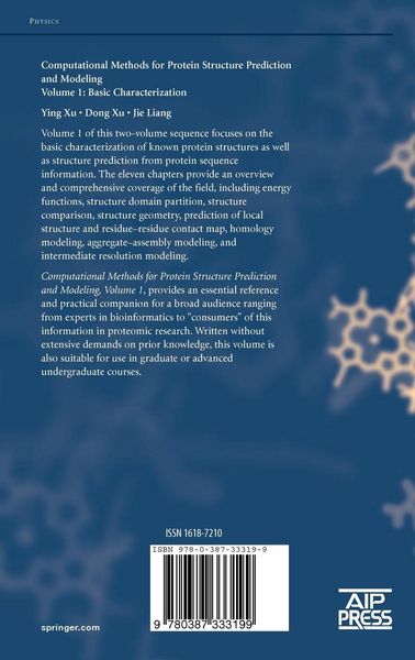 Produktbild: Computational Methods for Protein Structure Prediction and Modeling
