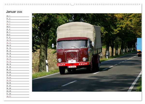 Produktbild: Klassische Lastkraftwagen (hochwertiger Premium Wandkalender 2026 DIN A2 quer), Kunstdruck in Hochglanz